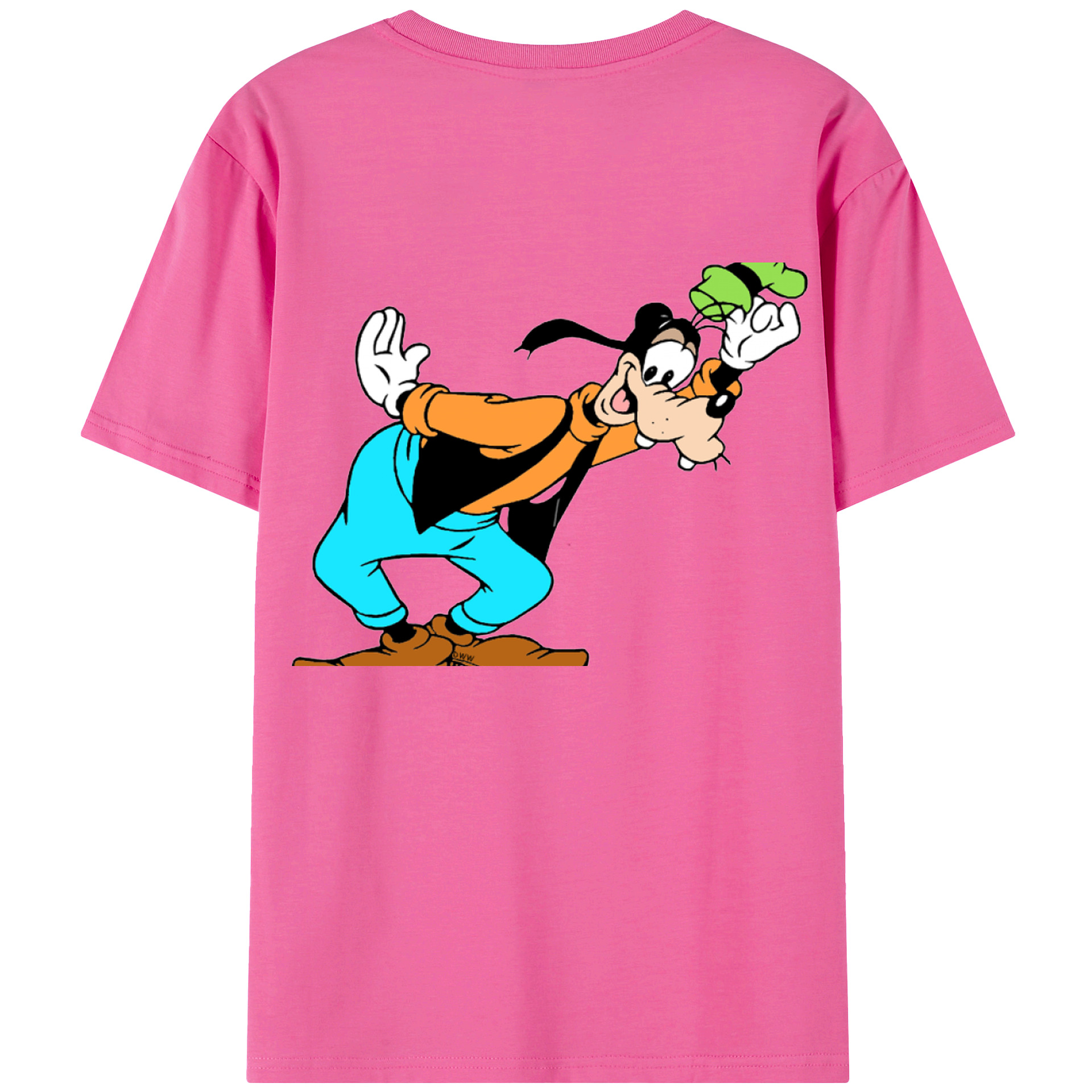 （画像用） ミッキーマウス Mickey Mouse レディース半袖Tシャツ(バックプリント)